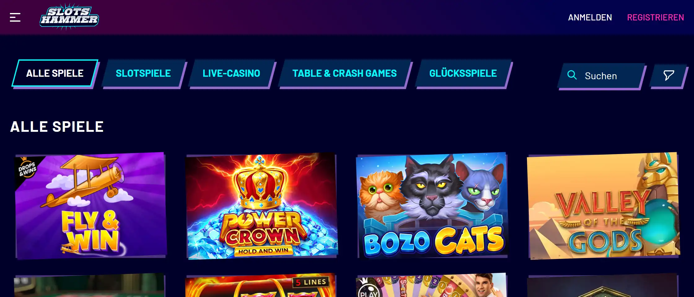 Slotshammer Alle Spiele