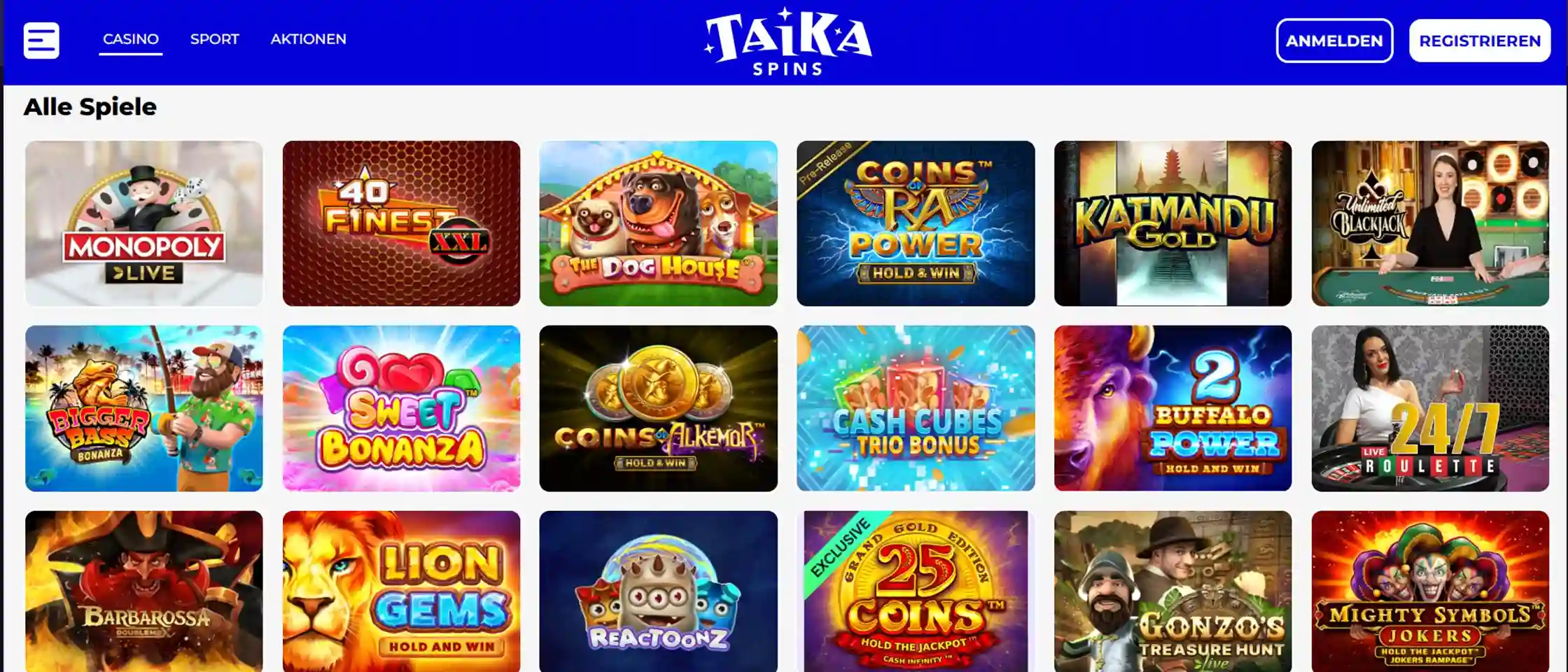 taikaspins spiele