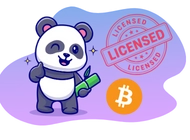 <img src='#' alt='Cartoon-Panda mit Bambus und Bitcoin-Symbol' />