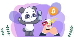 <img src='#' alt='Panda mit Smartphone, Bitcoin und Kreditkarte' />