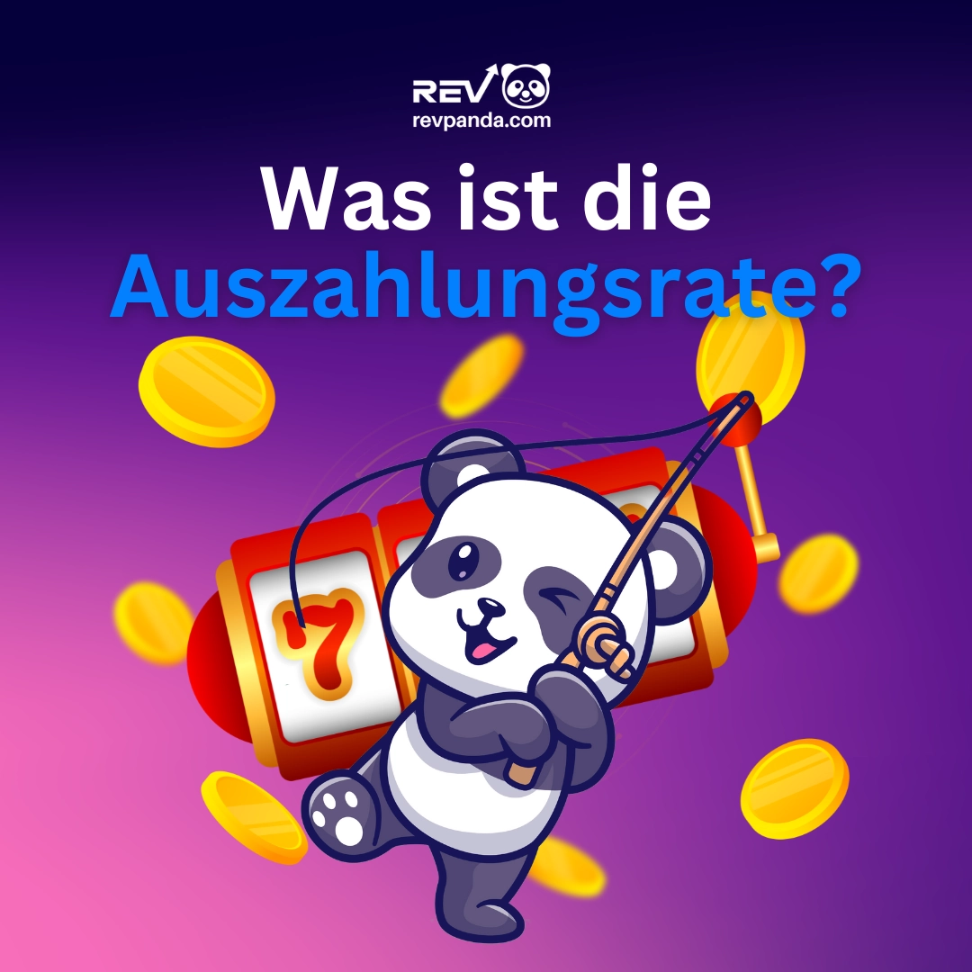 Ein Bild eines Pandas, der von goldenen Münzen und einem Spielautomaten mit der Glückszahl 777 umgeben ist, veranschaulicht die Bedeutung der RTP in Casinospielen.