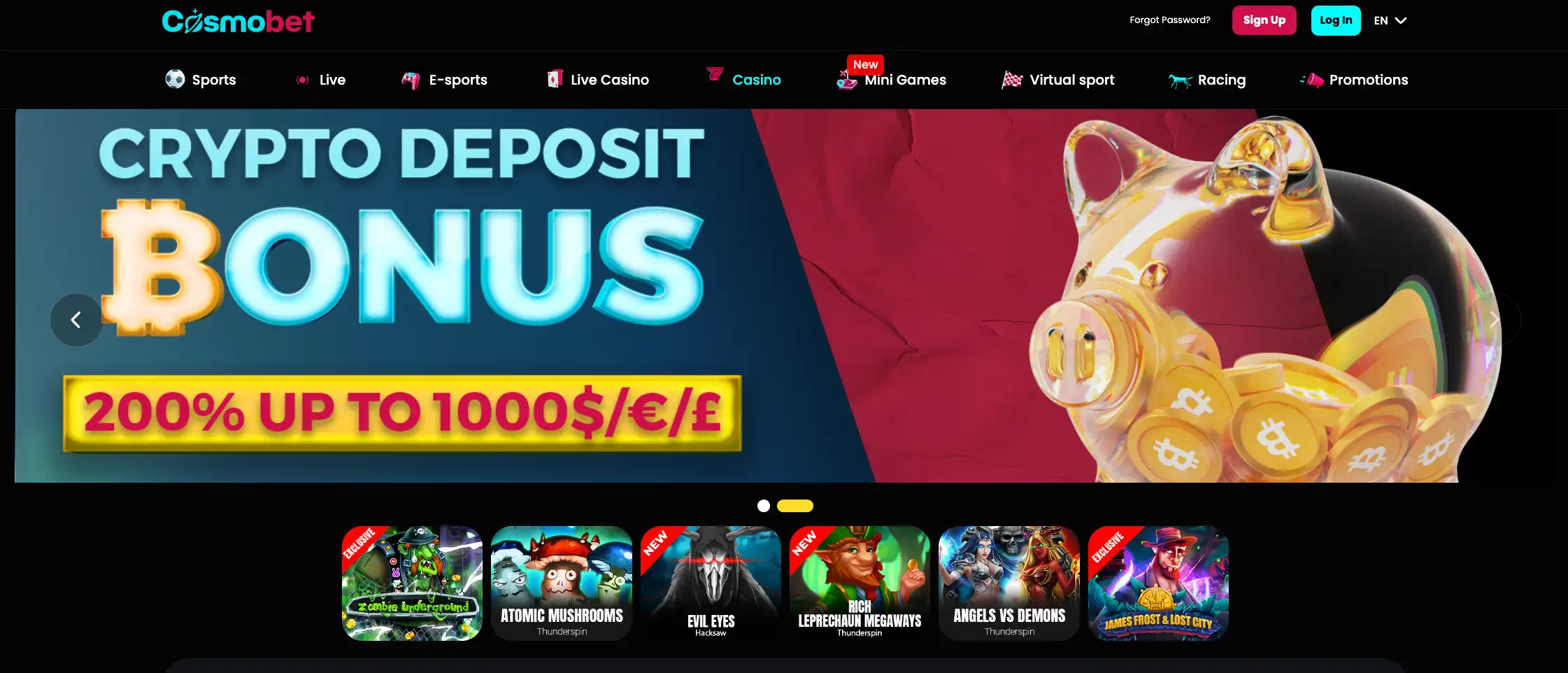 Cosmobet Homepage