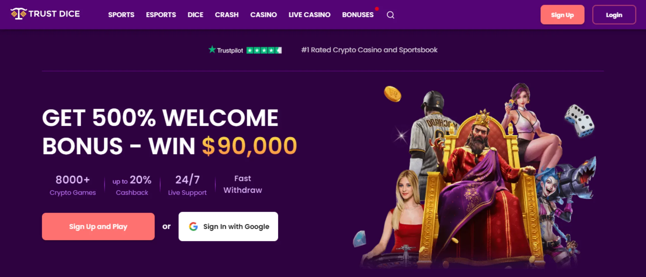 trustdice.win welcome