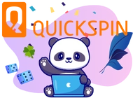 A cute panda sitting on a laptop. The text