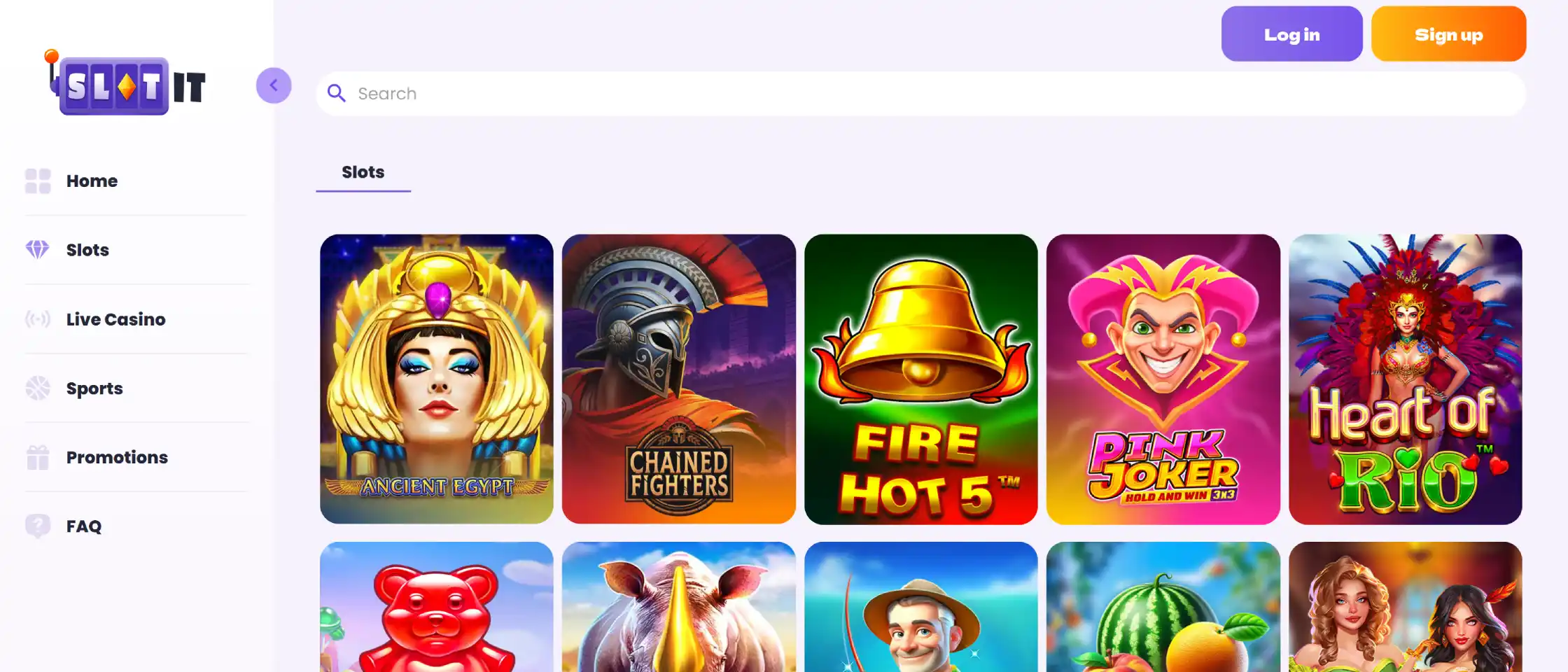 Slotit slots section