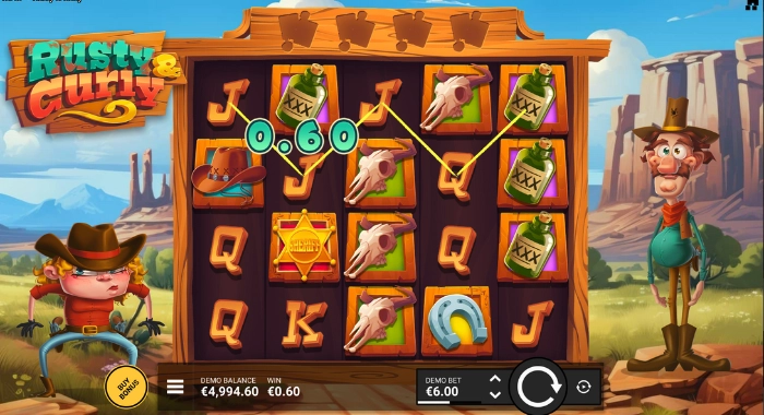 A slot game screen from