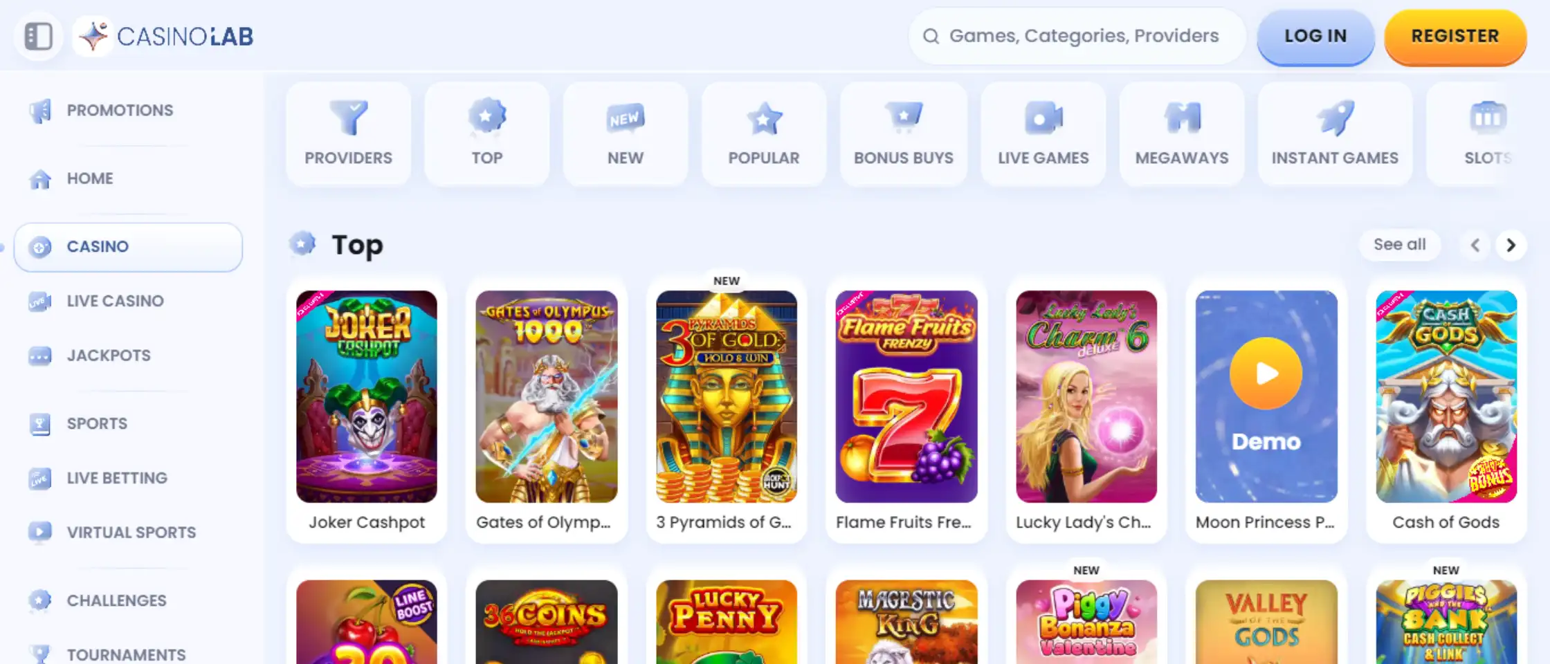 casinolab games