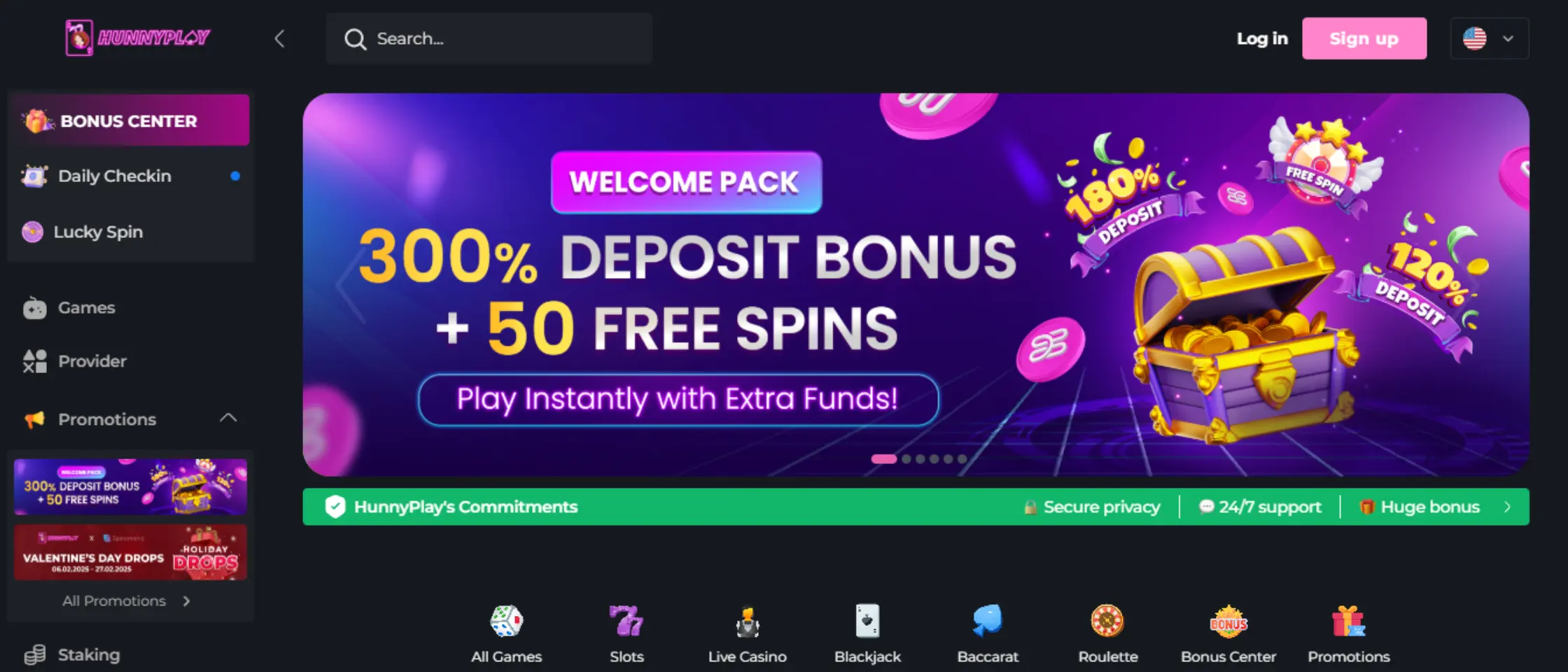 hunnyplay homepage