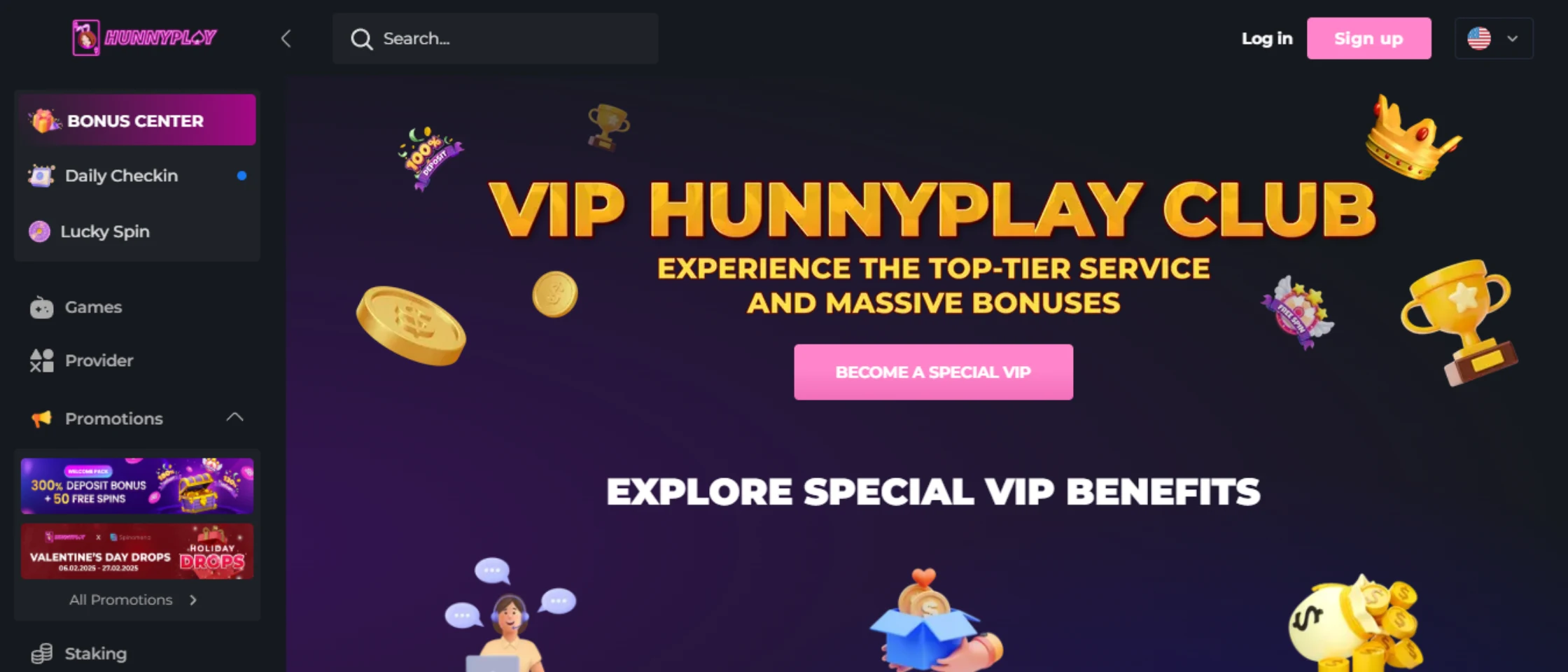 hunnyplay vip section