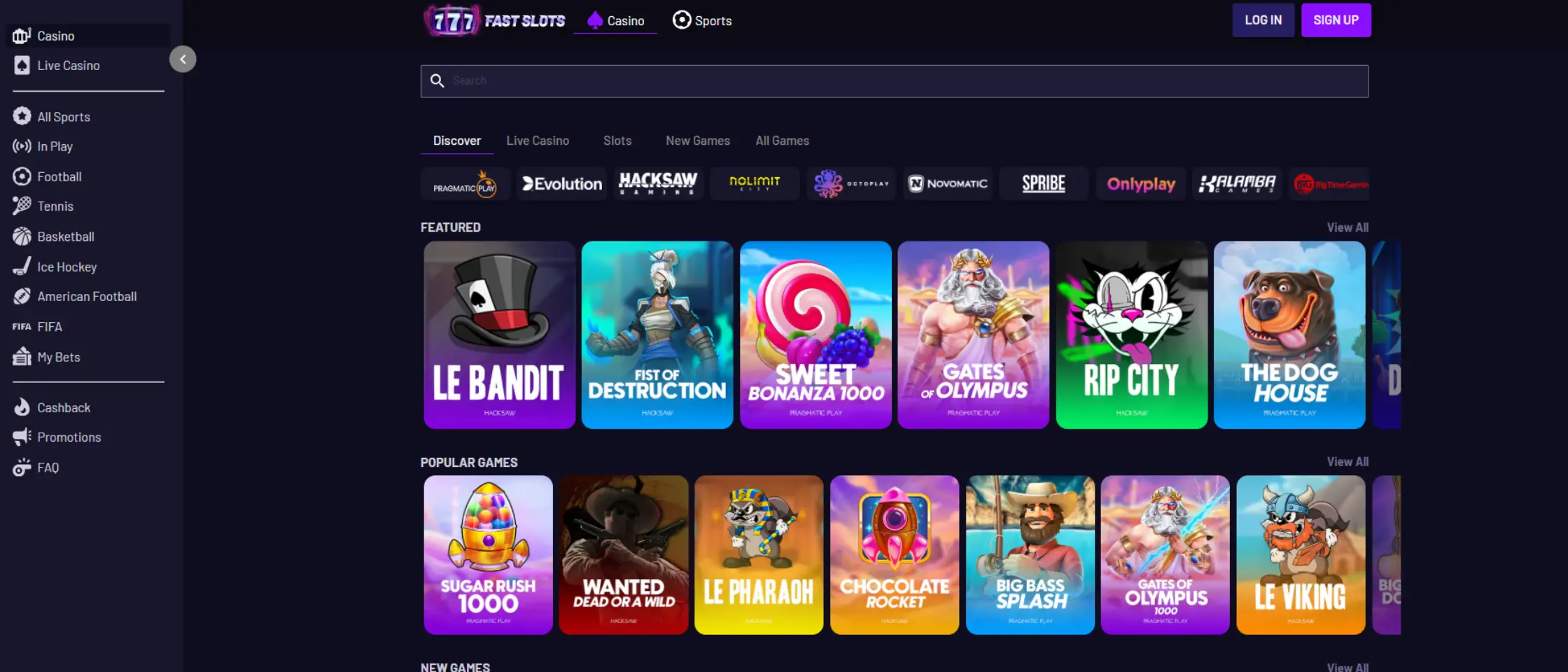 fast slots games