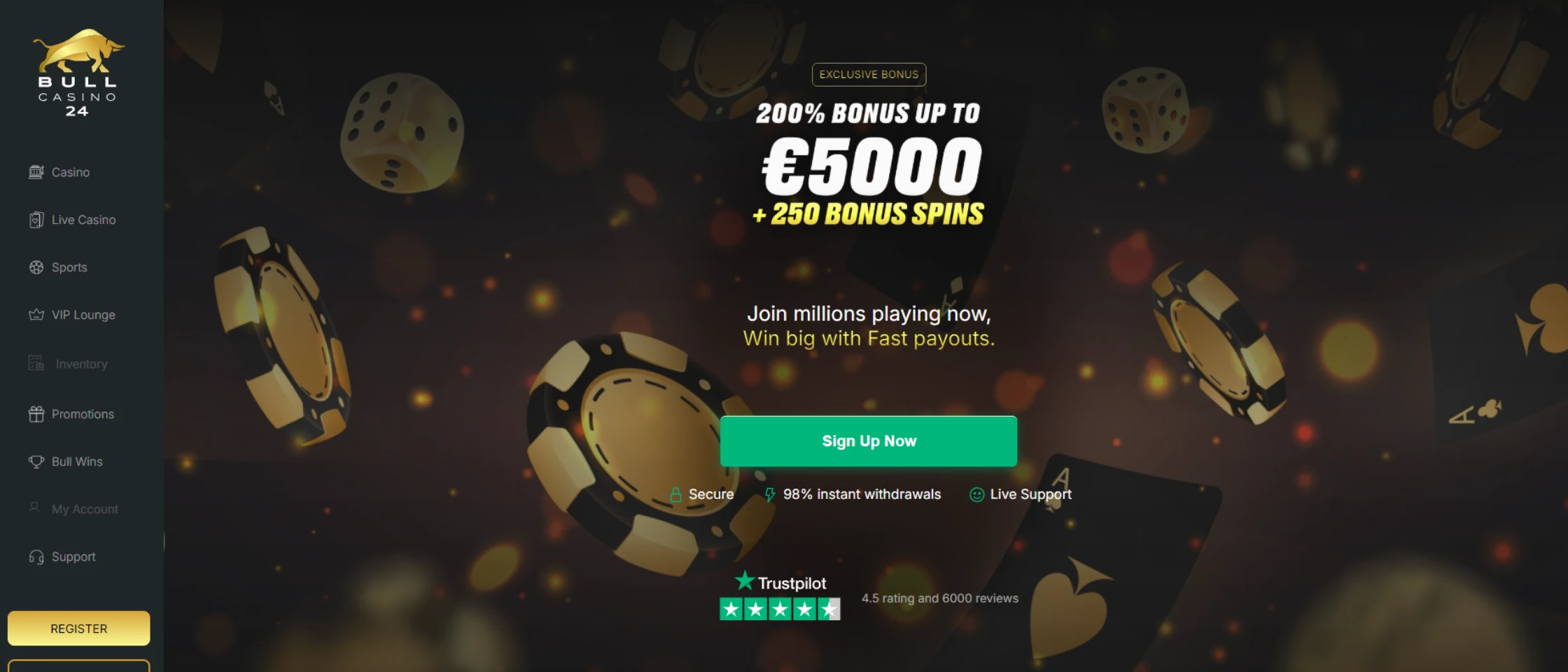 bullcasino24 review