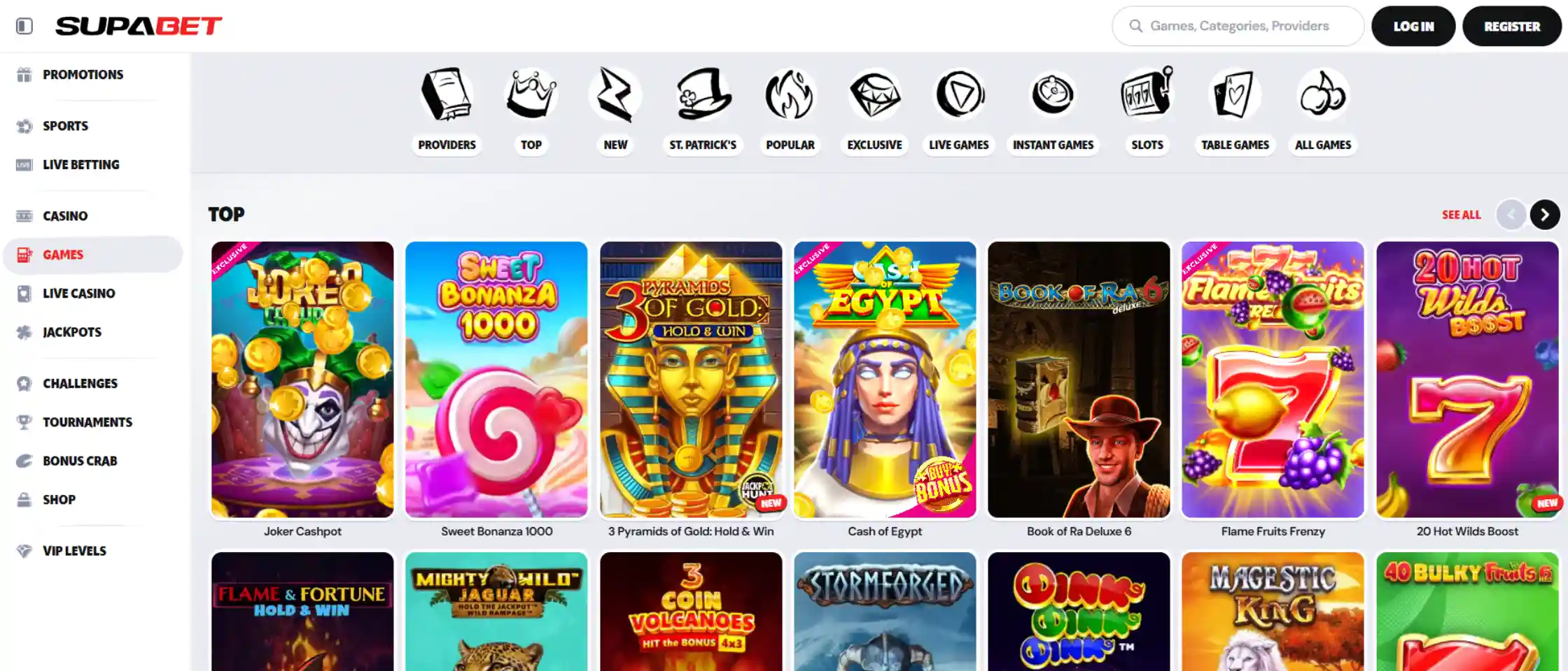 supabet games
