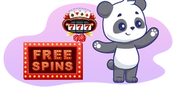 Panda looking for free spins on games