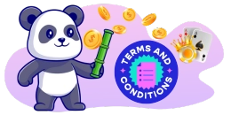 Panda checking terms and conditions at casino