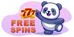 Panda making sure there are free spins at casino