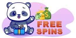 Panda with gift and free spins package