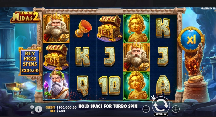 Hand of Midas Slots Gameplay 1