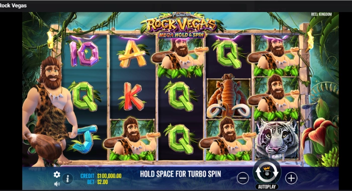 Rock Vegas Slot Gameplay Symbols