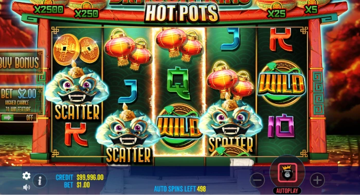 Dragon King Slot Gameplay Scatters