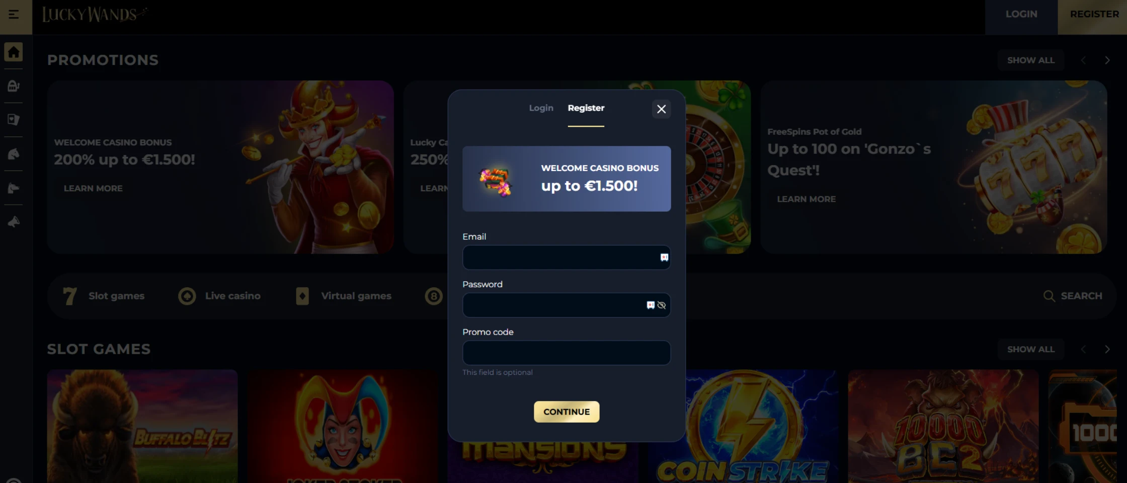Luckywands Home Page